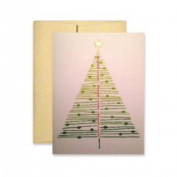 Season's Greetings with Hand Embossed Gold Star Season's Greetings with Hand Embossed Gold Star